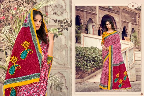 Jiyaan Resham Cotton Designer Printed Saree Collection